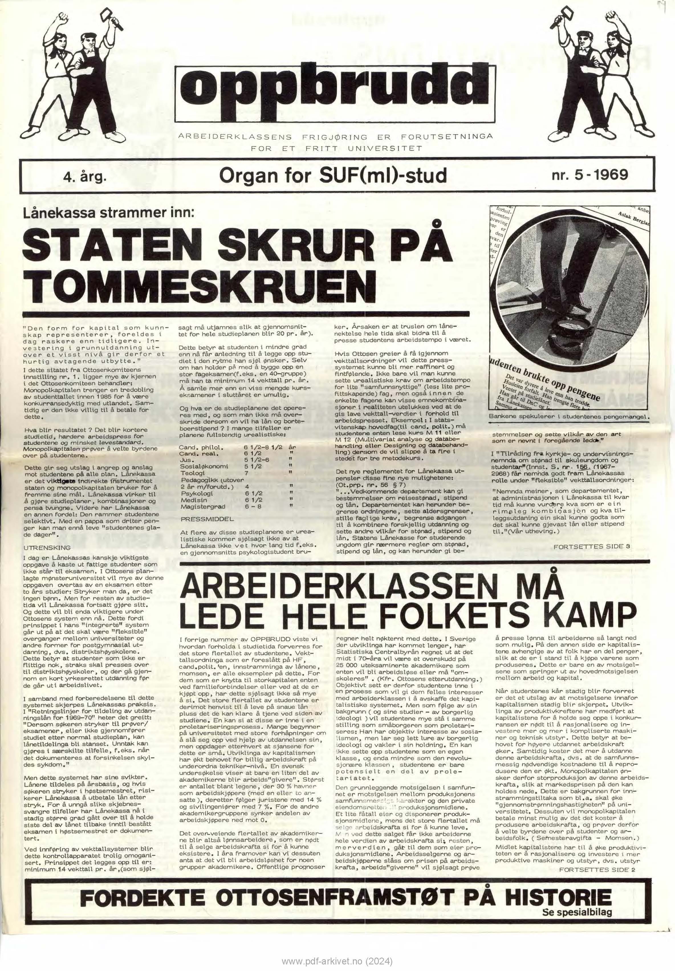 Oppbrudd nr. 5, 1969