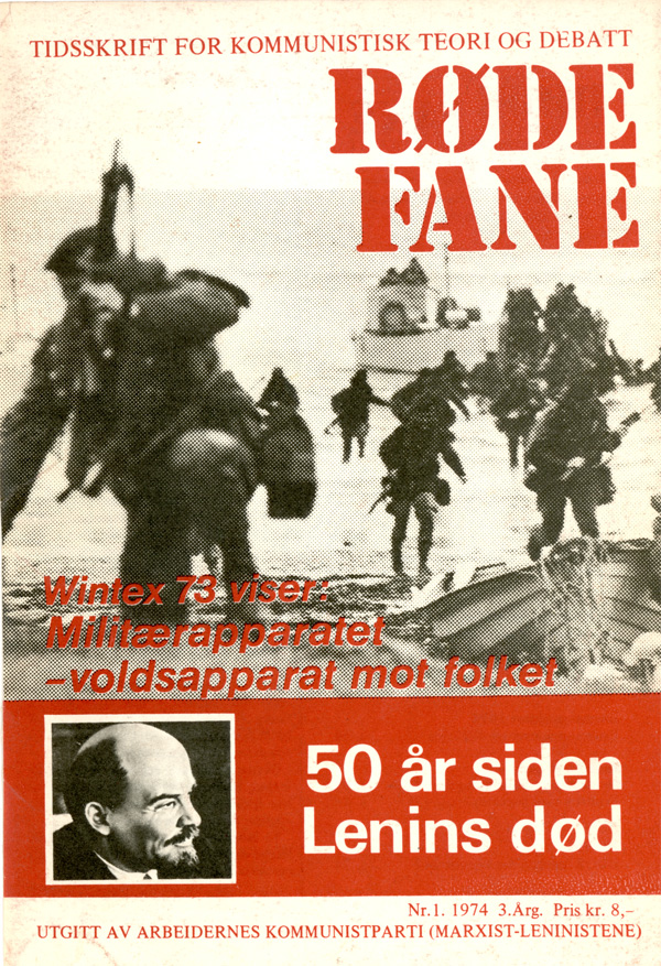 Forside Røde Fane nr 1, 1974