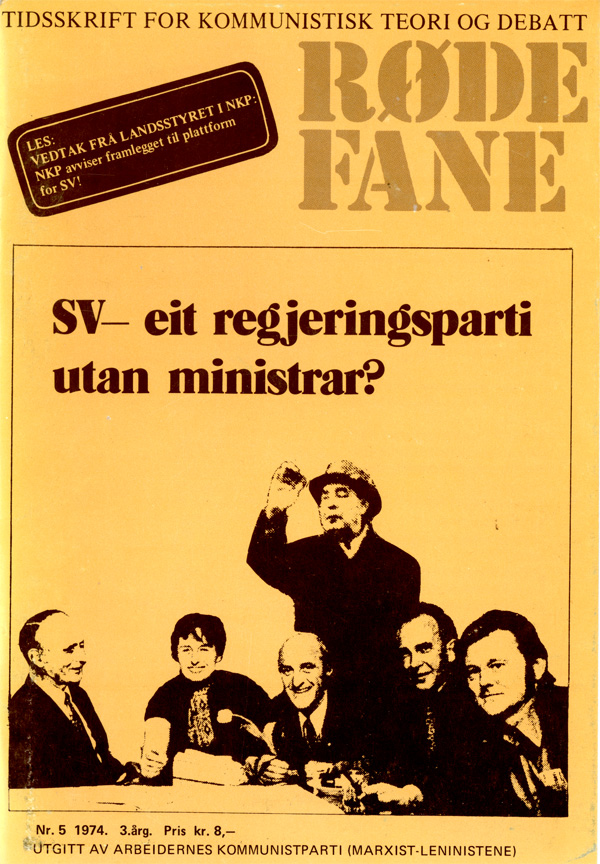 Forside Røde Fane nr 5, 1974