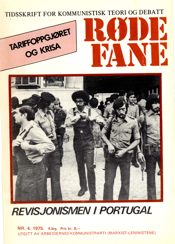 Forside Røde Fane nr 4, 1975